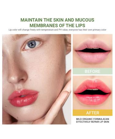 6Pcs Aloe Vera Tinted Lip Balms PH Lip Color Changing Lipstick Set - Long Lasting Korean Mood Lip Tint Gloss for Women & Girls - Buy Online on GoSupps.com