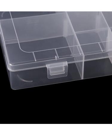 Yawdil 14 Grids Plastic Organizer Box With Dividers Large Grids Tackle Box Organizer Clear Snackle Box Container For Jewelry Art Diy Crafts Tapes Beads And Small Parts - Buy Online on GoSupps.com