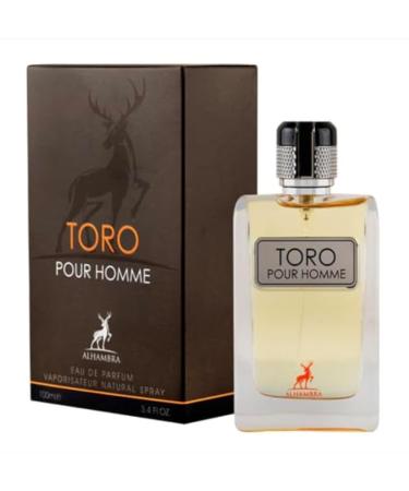 Lattafa ALHAMBRA TORO PURE HOMME EAU DE PARFUM 100ml | LUXURY LONG LASTING FRAGRANCE | PREMIUM IMPORTED FRAGRANCE SCENT FOR MEN AND WOMEN | PERFUME GIFT SET | ALL OCCASION (Pack of 1)