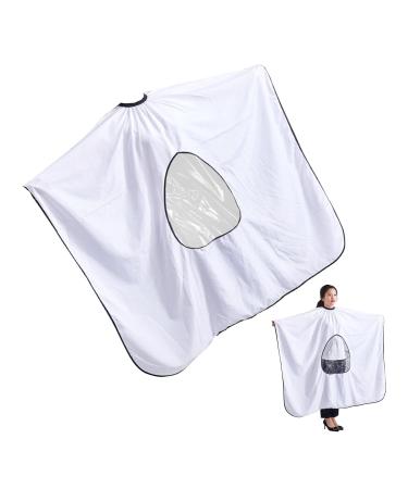 Hair Cutting Gown Barber Cape Professional Salon Cape Hairdressing Cape Gown with Viewing Window and Snap Closure for Men Women Hair Cutting