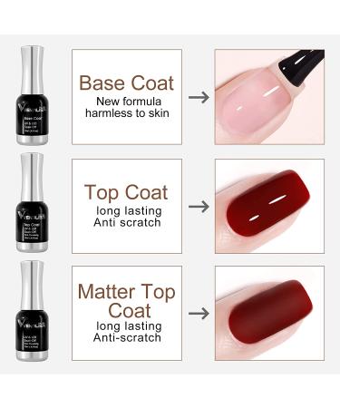 VENALISA 12ml Base Coat Nail Polish Gel - Quick Dry, UV LED Soak Off, Long Lasting Shine Finish - 0.43 Fl Oz - Buy Online on GoSupps.com