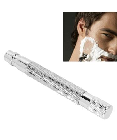 Buy Premium Metal Safety Razor Handle - Retro Shaving for Men | Replacement Shaver Handle in Silver - Buy Online on GoSupps.com