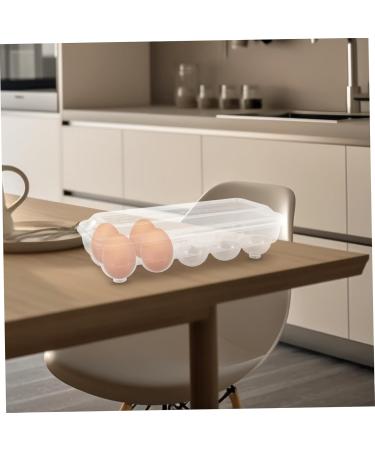 SHOWERORO Egg Rack Pallet Container with Lid Ducks Egg Tray Refrigerator Egg Organizer Egg Carton With Cover - Buy Online on GoSupps.com
