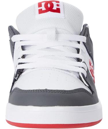 Cure Casual Low Top Skate Shoes Sneakers 10 White/Grey/Red - DC Men's - Buy Online on GoSupps.com