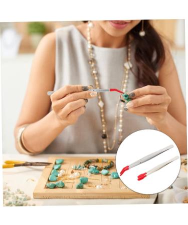 Minkissy 4-Piece Black Stainless Steel Tweezers Set for Eyelash Extensions | Premium Makeup Tweezers for Precision Tools - Buy Online on GoSupps.com