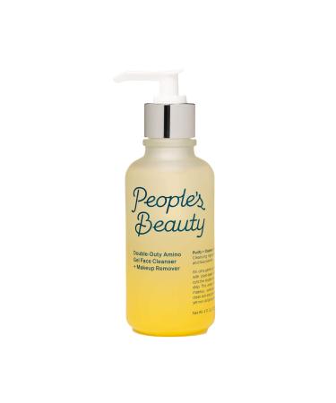 People's Beauty Face Cleanser & Makeup Remover - Double-Duty Amino Gel Makeup Removing Face Wash with Plant-Based Amino Acids & Salicylic Acid Vegan & Cruelty Free 4.0 Fl Oz