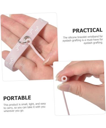 Housoutil Tweezers Silicone Bracelet Silicon Ring Tweezers Protector Silicone Tweezer Wristband Lash Tweezers Protector Lash Applicator Holder Eyelash Auxiliary Agent Silica Gel - Buy Online on GoSupps.com