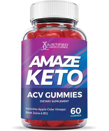 Justified Laboratories Amaze ACV Keto Gummies 1000MG | Pomegranate Juice, Beet Root, B12 | 60 Gummys - Buy Online on GoSupps.com