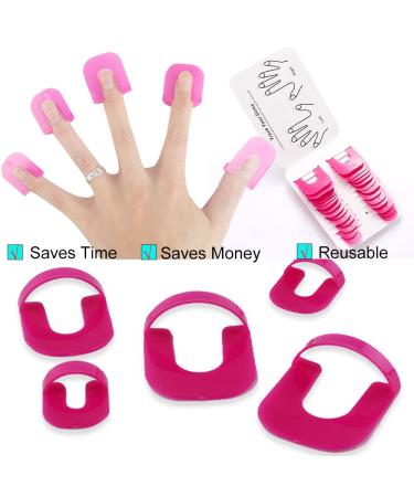 Nail Art Protector Tools Kit | Spill-proof Nail Polish Stencils | 144 French Curve Stickers | Manicure DIY Set (196 pcs) - Buy Online on GoSupps.com