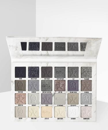 Polet Smokey Eyeshadow Palette 24 Matte Glittery Shades Eyeshadow Palette Long-lasting Bright waterproof colorsSmoky Eye Shadow for Girls and Women (Set 1 Black Grey Silver) 5.2911 Ounce