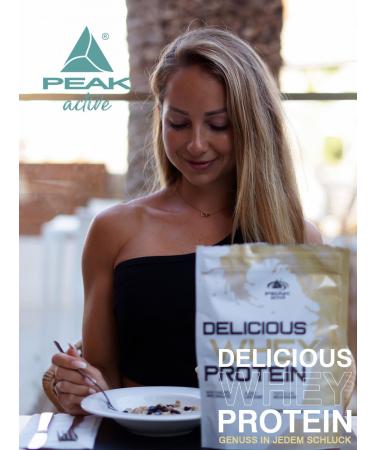 Peak Delicious Whey Protein 900g - White Choco Coco | 30 Portions | Sugar-Free | Whey Protein Concentrate & Isolate with Lactase Enzyme - Buy Online on GoSupps.com