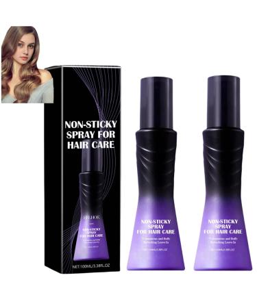 New model No-wash refreshing fluffy spray No-wash volumizing non-stick hair spray Non-stick fluffy hair spray Fluffy hair oil lasting styling spray 2pcs