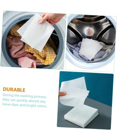 CLISPEED 144 Pcs Anti-cross-dyeing Absorbing Film Clothes Loads Remover Your Orders Laundry Anti Dyed Cloth Grabber Color Savers Washing Supplies Washing Color Protection White 1 count (Pack of 1) Whitex2pcs - Buy Online on GoSupps.com