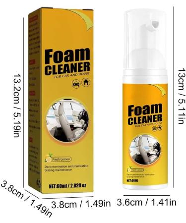 Car Foam Cleaner Spray Purpose Foam Cleaner Car seat Stain Remover Upholstery Cleaner for car Seats Car interior Cleaners Foam Cleaner for car and House.(2pcs) - Buy Online on GoSupps.com