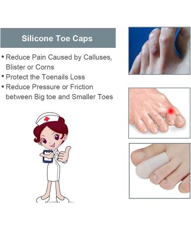 Silicone Gel Toe Separators for Hammer Toe Correction - 10 Pairs - Buy Online on GoSupps.com