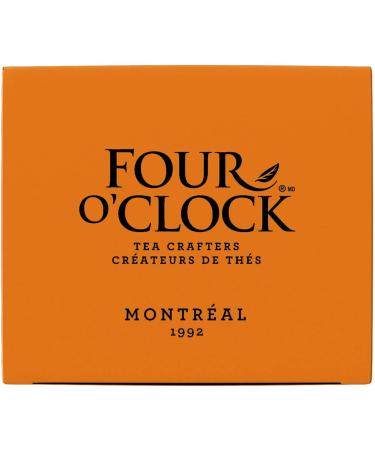 Four O'Clock Organic Fairtrade Black Tea Masala Chai Non-Gmo Kosher Gluten-Free 15 Count Pyramid 45g - Buy Online on GoSupps.com