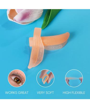 PERMANIA 16 Piece Lash Lift Rods - 3 in 1 Reusable Eyelash Perm Curler Kit for All Eye Shapes - DIY Soft Silicone Eyelash Tools (Orange - Buy Online on GoSupps.com