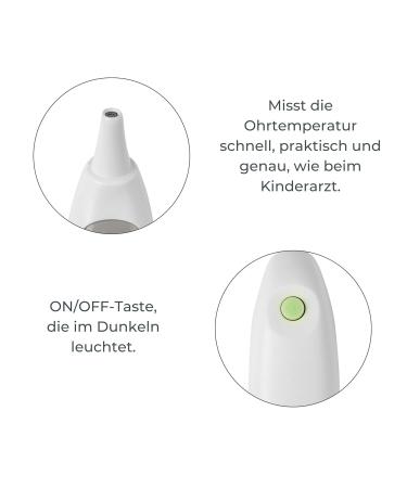 Nuvita 2071 Digital Ear Thermometer with Alarm - Accurate & Easy Measurement for International Shipping - Buy Online on GoSupps.com
