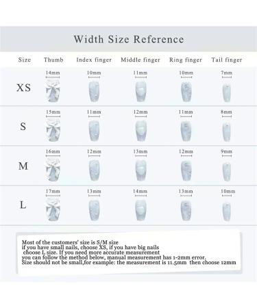 Nail Tips False Nails Tips Art Press on Nails Aurora Almond Handmade Press On Nails Full Cover Bowknot Design French Fake Nail Artificial Manicure Nails(7 Size S) - Buy Online on GoSupps.com