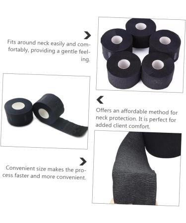 FOMIYES Bandes de Cou en Papier Jetable Noir 10 Pcs Extensibles Protection Barbier Absorbantes pour Salon de Coiffure Usage Professionnel - Buy Online on GoSupps.com