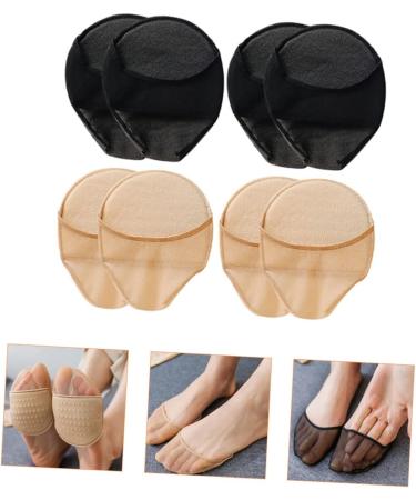 minkissy 16 Pairs Half Socks Ballet Socks Heel Caps for High Heels Metatarsal Cushions Ball Washable Metatarsal Pads Foot Protectors for Feet Non Socks Silicone Padded Breathable Women's - Buy Online on GoSupps.com