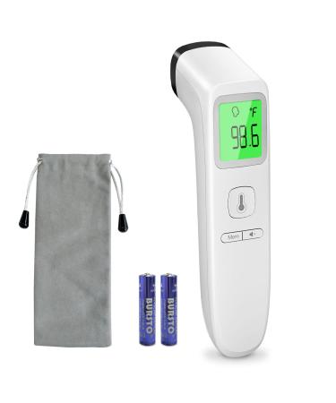 Forehead Thermometer Non-Contact Thermometer with Fast Accurate Reading Fever Alarm and Memory Function Infrared Digital Thermometer Baby Thermometer for Adults and Kids(White)