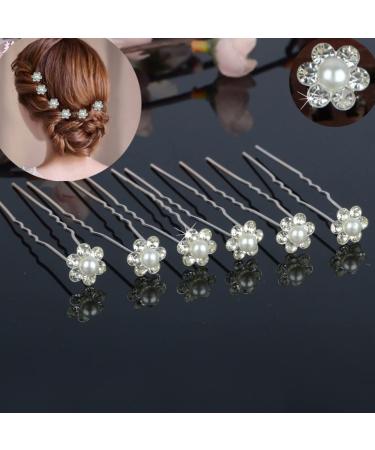 SIOPPKI Wedding Hair Pins - 30pcs U Shape Diamond Hair Accessories for Weddings Evenings Birthdays & Daily Use - Buy Online on GoSupps.com