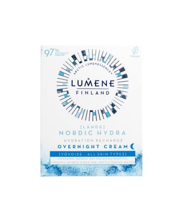 Buy Lumene Hydration Recharge Overnight Cream Refill - Vegan Hyaluronic Acid Moisturizer for All Skin Types - Rejuvenating Night Cream (1.7 oz) - Free International Shipping - Buy Online on GoSupps.com