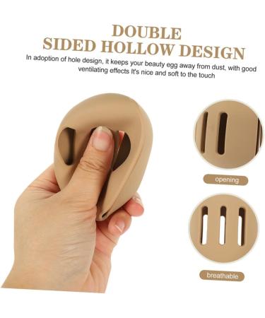 Buy Hemoton 1 Set Powder Puff Storage Box Organizer - Dog Miss Khaki 20x4.8CM | International Shipping Available - Buy Online on GoSupps.com