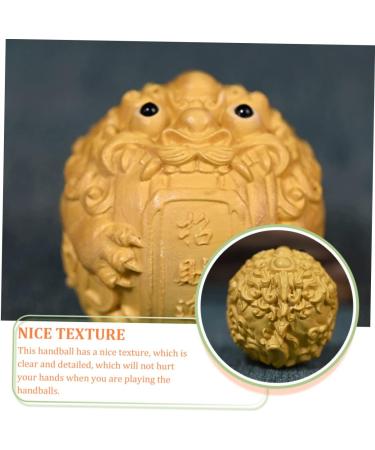 Premium Healeved Bagua Ornament - Peach Wood Pi Yao Tea Pet Kylin Statue | Chinese Feng Shui Decor & Fitness Tool - Buy Online on GoSupps.com