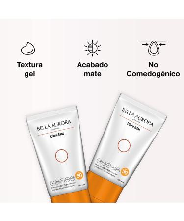 BELLA AURORA Ultra-Mat Fotoprotector Anti-Manchas SPF50 (50 ml) - Buy Online on GoSupps.com