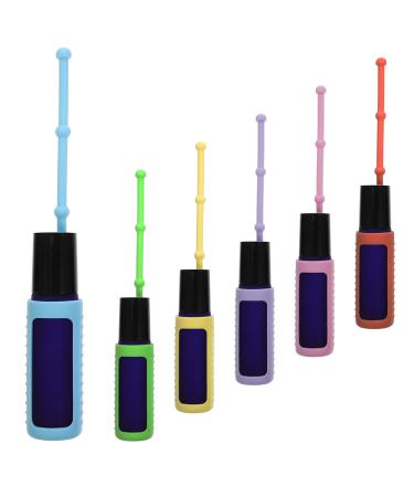 Didiseaon 1 Set Roll Roller Bottle Filling Travel Stainless Steel Vial 8.5x2x2cm Assorted Color