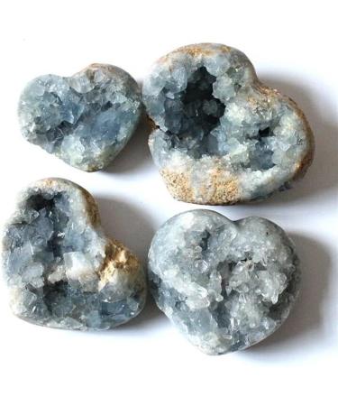 600G-720G Large Size Natural Blue Kyanite Stone Geode Cluster Cyanite Crystal Heart 1pc Suitable for Furniture Decoration 1pc Onecolor - Buy Online on GoSupps.com