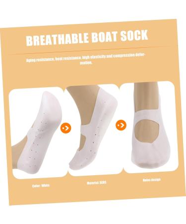 FOMIYES 1 Pair Beach Sock Silicone Moisturizing Socks Cracked Heel Socks Silicone Gel Arch Socks Silicone Socks Silicone Foot Socks Foot Care Socks Protector Men and Women White Spa - Buy Online on GoSupps.com