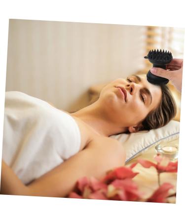 Kombiuda 1PC Bathing Brush & Scalp Massager - Home Hairbrush for Face & Body | Black 8.5x7x7cm | Premium Hair Cleaning & Massage Device - Buy Online on GoSupps.com