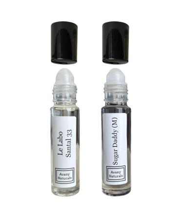 Man Perfume Sampler Set - Roll Cologne Men Replicant Perfume Alt Fragrance Travel Size Cologne Roll-on Scented Body Oil 2 pc Set (Woody Duo)