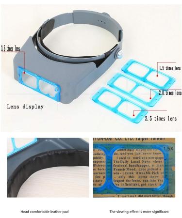 Headband Magnifying Lens Wearable Reading 4 Times Magnifying Glass Industrial Maintenance Magnifying Glass Optical Lens Good Times - Buy Online on GoSupps.com