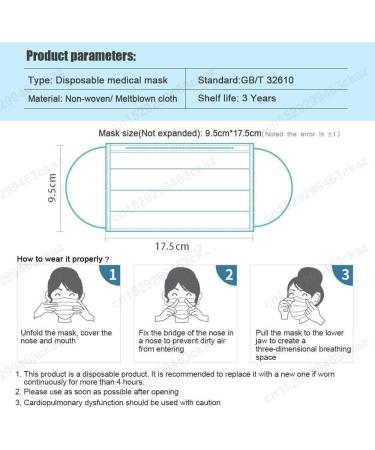 50Pcs Butterfly Printed Black Disposable Face Masks for Adults | 3-Ply Protection with Elastic Earloop and Nose Clip | Comfortable, High Filtration & Ventilation - Buy Online on GoSupps.com