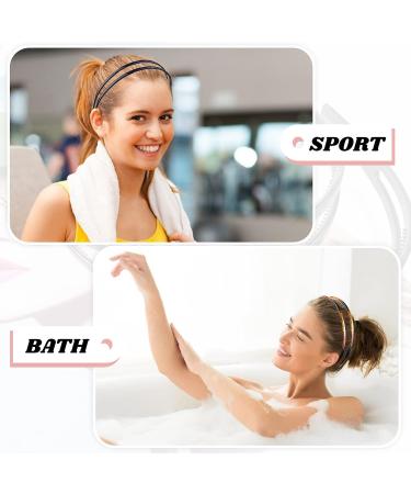 2-Pack Non-Slip Plastic Headbands for Women - Double Row Teeth Hair Hoops in Black & Brown - Simple and Chic Hair Accessory - Buy Online on GoSupps.com