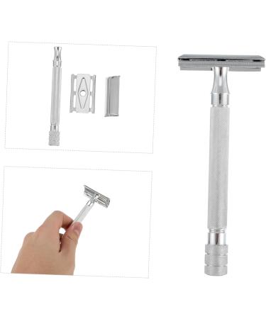 Minkissy Manual Razor for Men - Adjustable Double Blade Safety Shaving - Zinc Alloy Single Pack - Buy Online on GoSupps.com