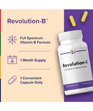 Stop Aging Now - B Complex Vitamin - with Folate - 30 Vegetarian Capsules - Buy Online on GoSupps.com
