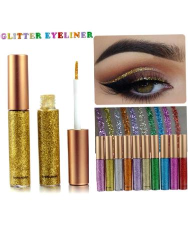 FOMIYES 20 Pcs Eyeshadow Eyeliner Pencil Metallic Liquid Eyeliner Eye Shadow Set European and American 1 count (Pack of 1) Assorted Colorx2pcs - Buy Online on GoSupps.com