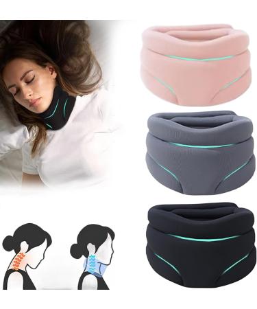 Neck Brace Soft Cervical Collar Neck Support After Whiplash Or Injury Foam Neck Stretcher Neck Brace For Sleeping Soft Foam Wrap And Stabilize Neck Pillows For Relief (Black) yl-105023(Color:3pcs-mi 3pcs-mix