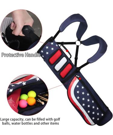 Craftsman Golf Star and Stripes Lightweight Shoulder Golf Bag in Red, White, and Blue - Buy Online on GoSupps.com