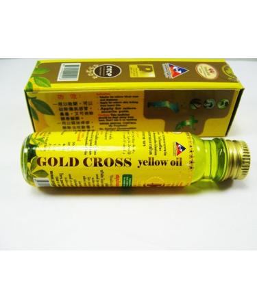 LOT THAI HERBAL GOLD CROSS YELLOW OIL 24 ml.