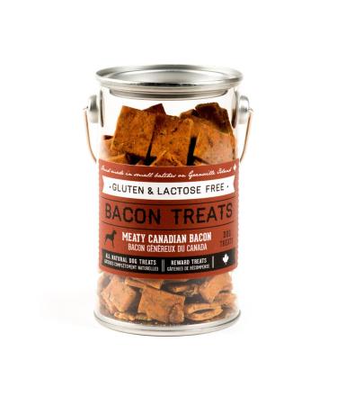 The Granville Island Pet Treatery|Travel Tin Bacon Treat for Dogs All Natural & Chemical- Free Great for Travelling Or A Gift Made in Canada 220g Bacon 220 g (Pack of 1)