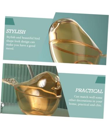 HOMSFOU 4 Pcs Bird Jewelry Box Handmade Blown Glass Figurine Crystal Bird Figurine Glass Clear Ornaments Jewelry Case Bracelet Miniature Holder Desktop Storage Jar Animal Travel The Bird - Buy Online on GoSupps.com