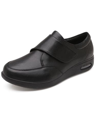 Comfortable Diabetic Shoes Anti-Slip Soles Diabetic Mens Shoes Diabetic Shoes for Men Extra Wide Width Diabetic Slippers. 9.5 Black