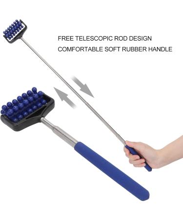Telescopic Portable Massager - Adjustable Head Roller for Neck Leg & Arm Pain Relief - Long Hand Massage Device (Dark Blue) - Buy Online on GoSupps.com