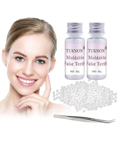 Temporary Dentures Denture Prosthesis Temporary Tooth Repair Kit Vampire Fake Dentures for Halloween Cosplay